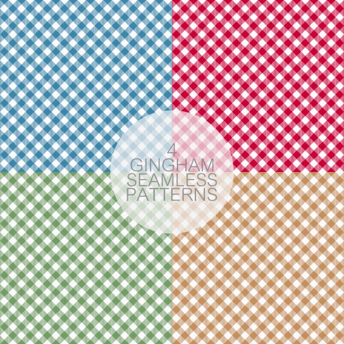 Gingham seamless pattern Royalty Free Vector Image