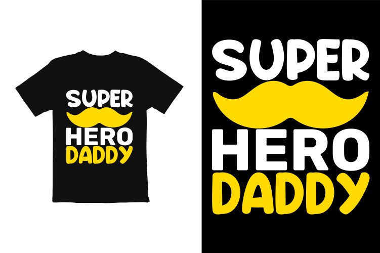 Father's Day T-Shirt Print vector image