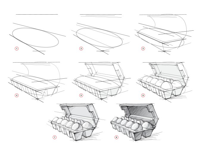 Page shows how to learn draw from life vector image