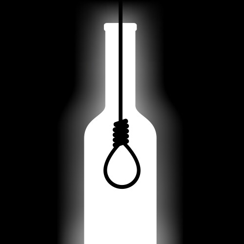 Alcohol Noose Symbol Vector Image