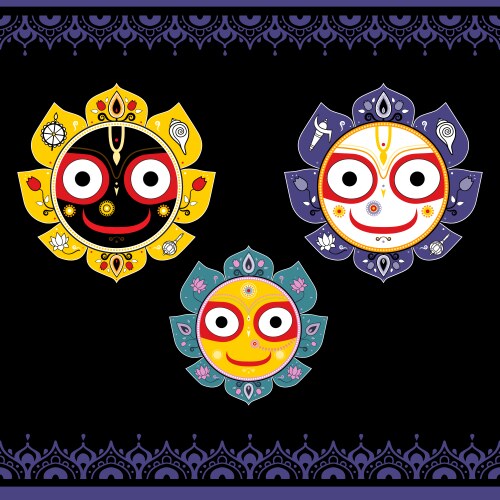 Lord Jagannath - Hindu Deity Vector Image
