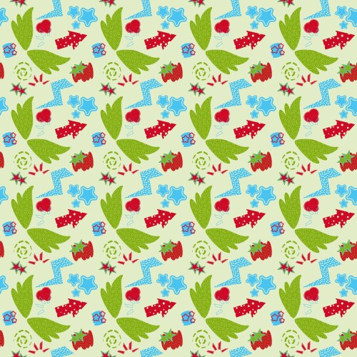 Seamless pattern with abstract graphical elements vector image