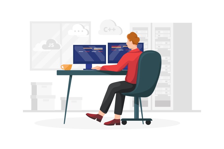 Full stack developer Vector Images & Graphics for Commercial Use ...