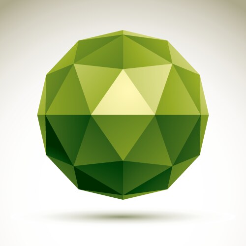 Abstract 3d object design element template vector image