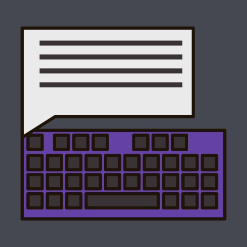 Flat line icon concept of new email inbox message vector image