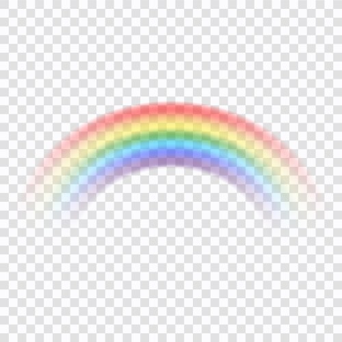 Realistic rainbow icon Royalty Free Vector Image