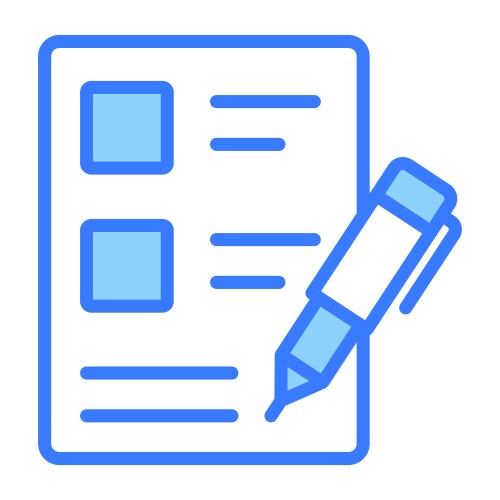 Contract icon user interface as a simple sign vector image