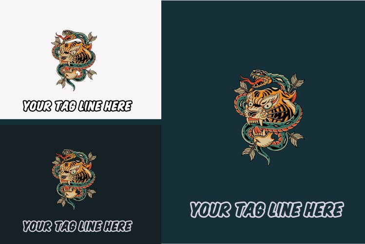 Snake aboriginal art style Royalty Free Vector Image