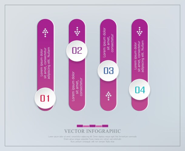 Abstract element for business strategy in stages vector image