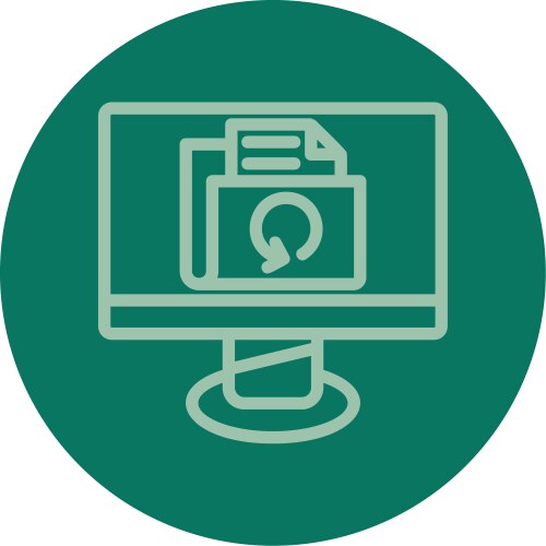 Dual Line Backup Icon – Royalty-Free Vector | VectorStock