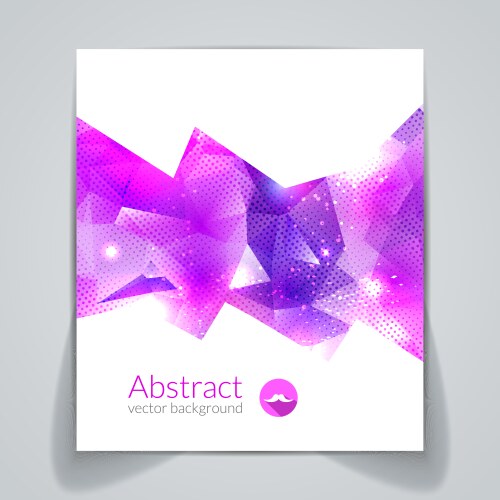 Abstract triangular 3d geometric colorful vector image