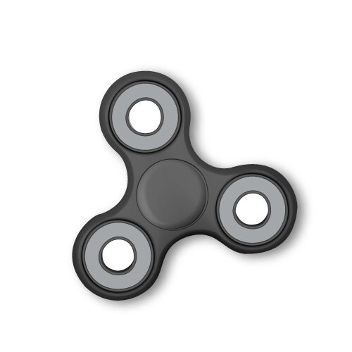 Realistic fidget spinner toy isolated Vector Image