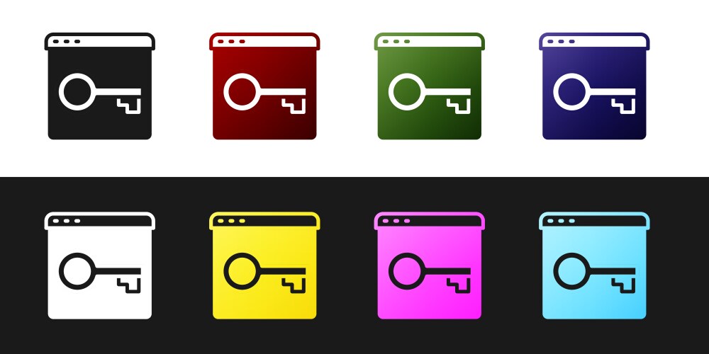 Set secure your site with https ssl icon isolated vector image