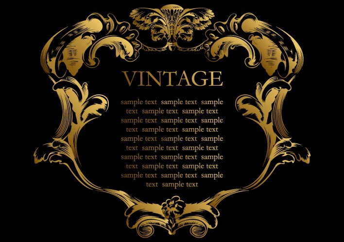 Frame vintage Royalty Free Vector Image - VectorStock