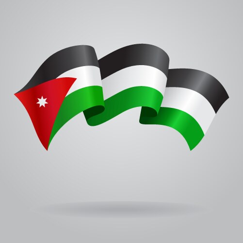 jordan waving flag vector image