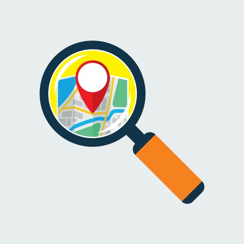 Folding paper map flat icon Royalty Free Vector Image