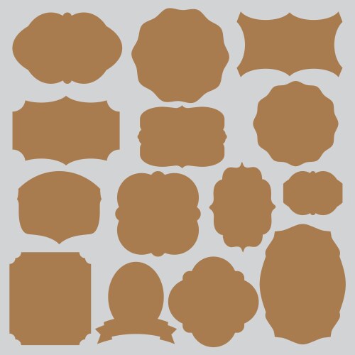 Vintage labels borders frames Royalty Free Vector Image