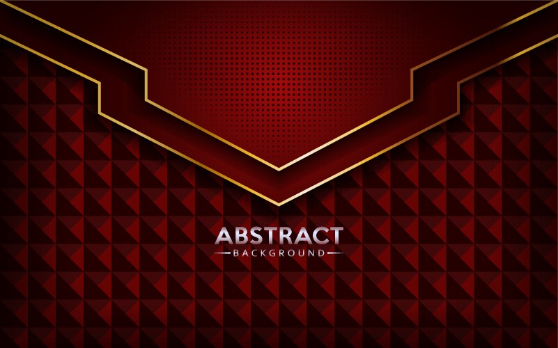 Modern red geometric with overlap textured layer vector image