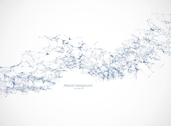 Molecular abstract background Royalty Free Vector Image