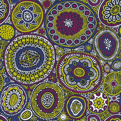 Seamless pattern botanic texture vector image