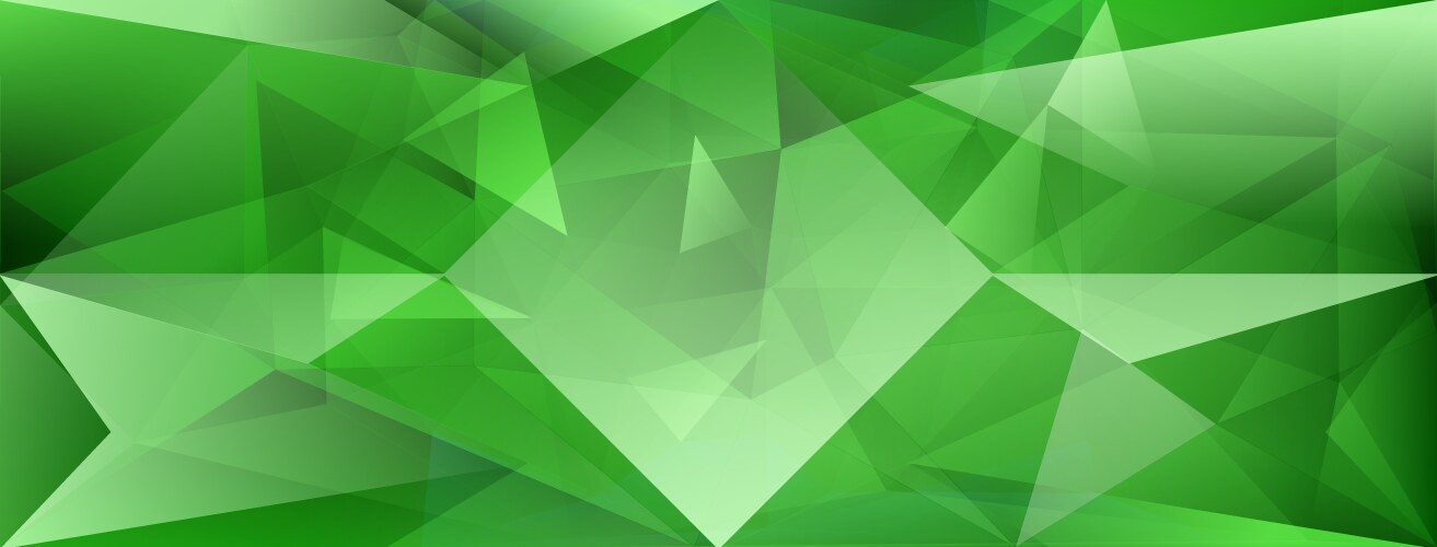 Abstract geometric background design green color Vector Image