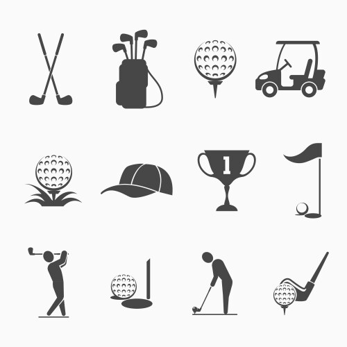 Golf icon Royalty Free Vector Image - VectorStock