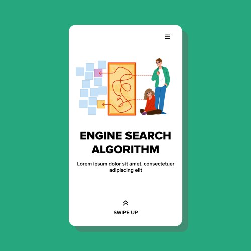 Ranking engine search algorithm vector image