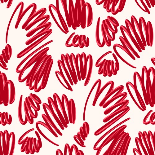 Seamless pattern with a simple abstract drawing vector image