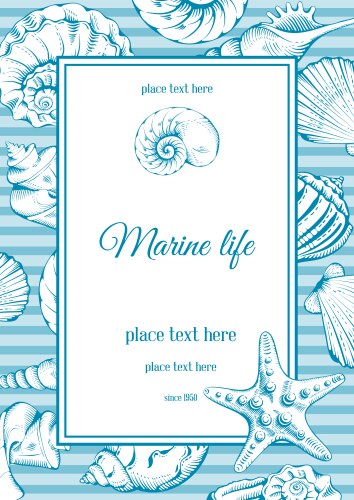 Sea hand drawn Royalty Free Vector Image - VectorStock
