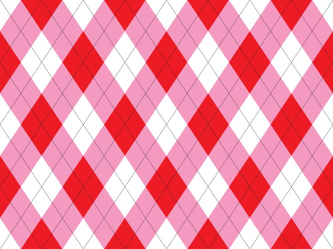 Argyle pattern seamless fabric texture background vector image