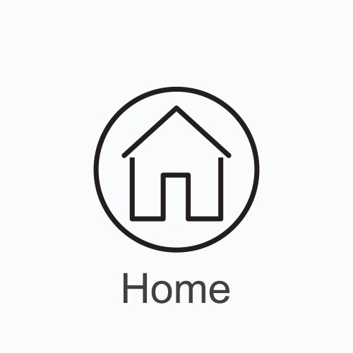 Linear golden house logo Royalty Free Vector Image