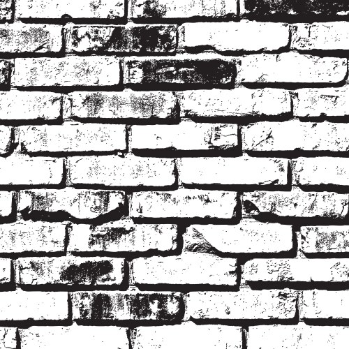 Realistic seamless texture of white brick wall Vector Image