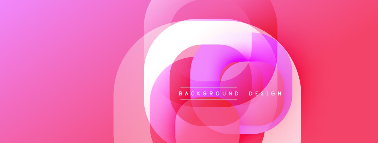 Circular abstract design with overlapping vector image
