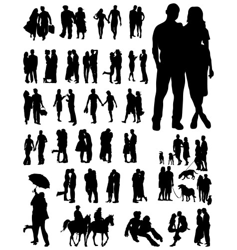 Couples Royalty Free Vector Image - VectorStock