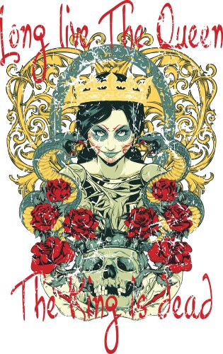 Long live queen Vector Image