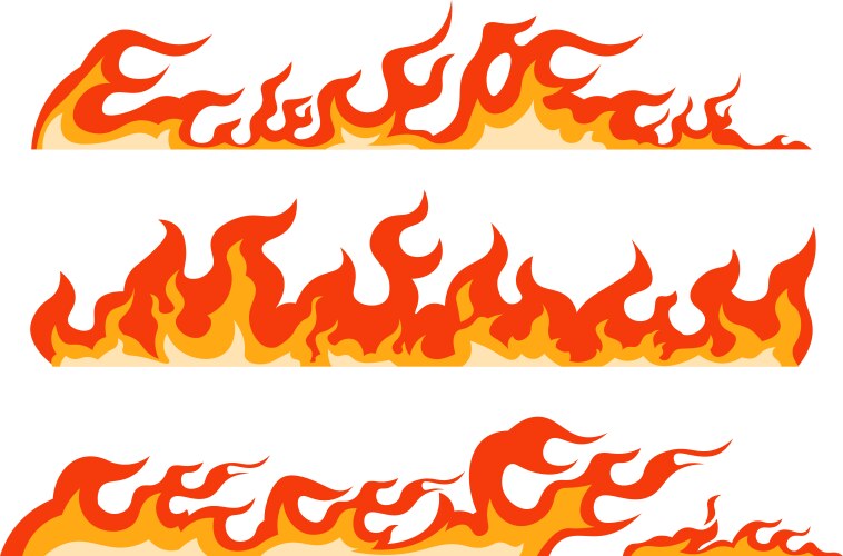 Fire flame pixel art animation sprite frames 8bit Vector Image