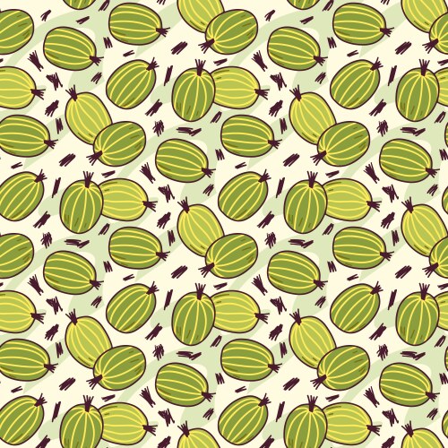 fruits hand drawn set vector image