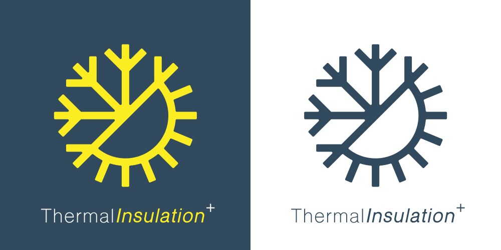 thermal insulation icon vector image