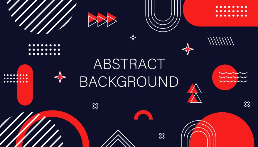 Abstract dark background geometric shapes black Vector Image