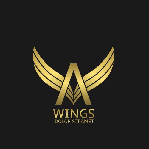 Luxury gold royal brand monogram logo Royalty Free Vector