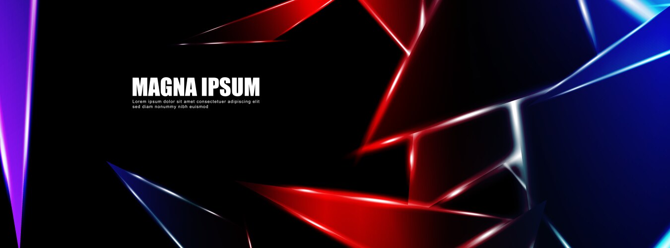 Background a luminous triangle shape design vector image