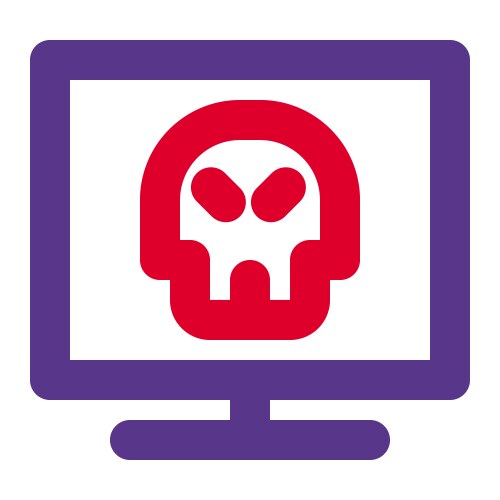 Malicious software placed on the system to commit vector image