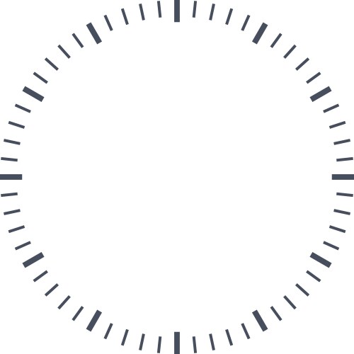 Clock face blank with roman numerals Royalty Free Vector