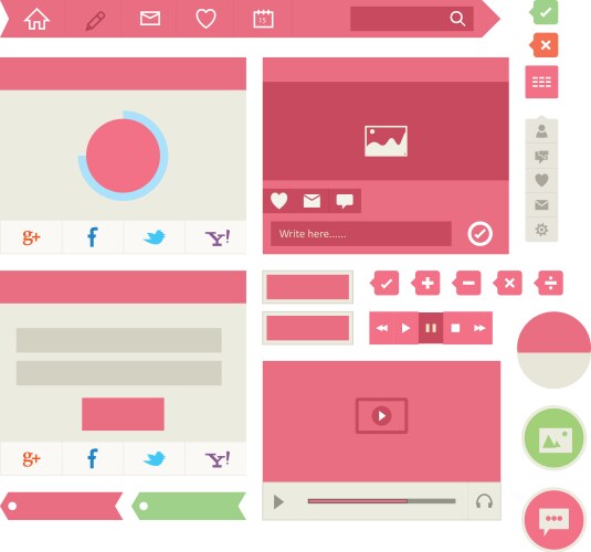 Gui 3 Royalty Free Vector Image - VectorStock