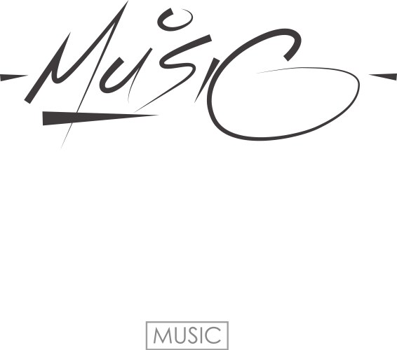 Decorative music note number 1 Royalty Free Vector Image