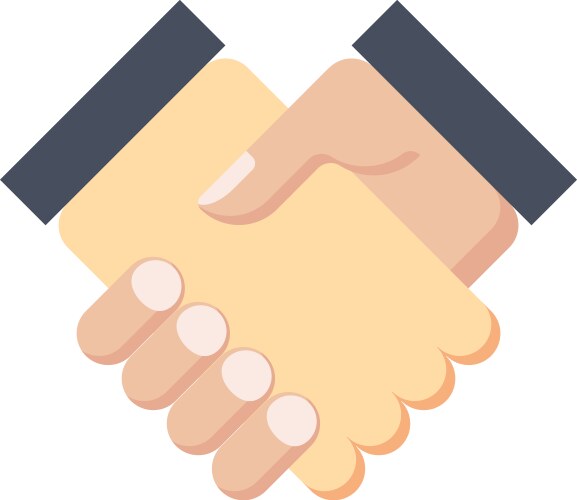 business partnership meeting vector image