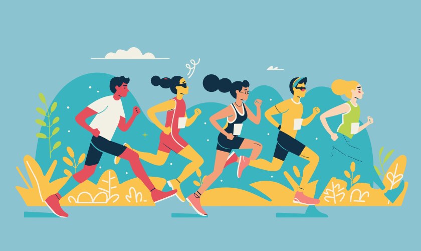 5k Run Vector Images (over 390)