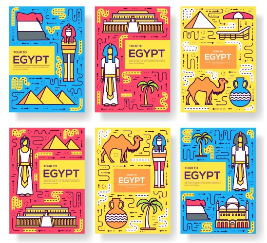 Country egypt travel vacation guide brochure Vector Image