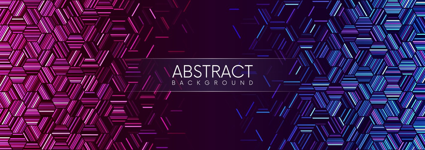 Blue abstract background vibrant geometric shapes Vector Image