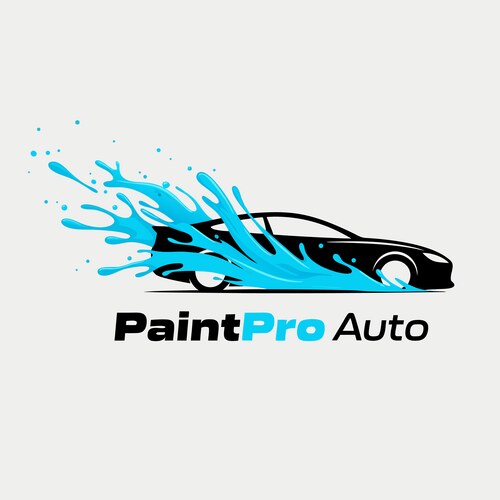 Car paint logo template design wash – Royalty-Free Vector | VectorStock